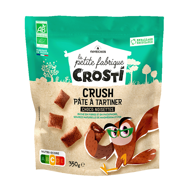 Favrichon -- Crosti Crush pâte à tartiner Choco Noisettes - 350 g