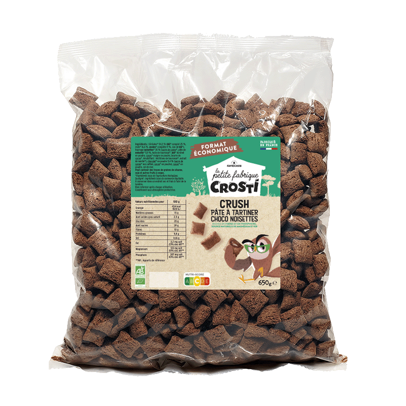Favrichon -- Crosti Crush pâte à tartiner Choco Noisettes - 650 g