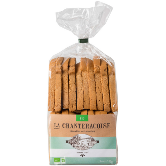 La Chanteracoise -- Biscottes bio sans sel - 280 g