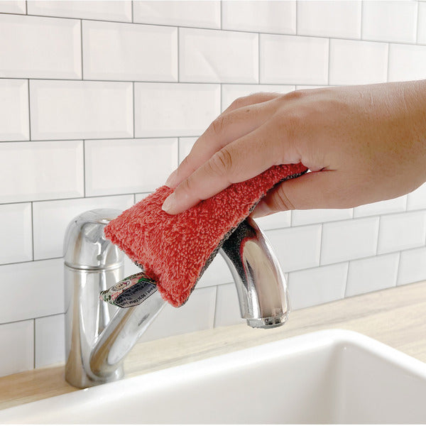 Éponge lavable et grattante corail - 2