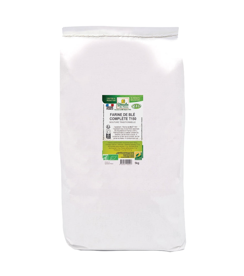 Farine de blé complète t150 bio - 1