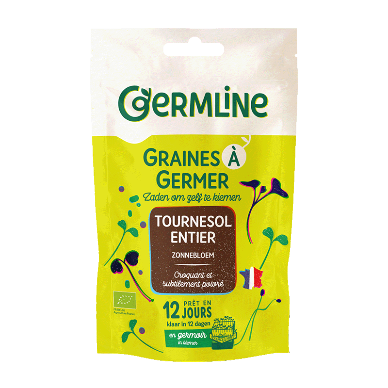 Germline -- Graines à germer tournesol entier bio (origine France) - 100 g