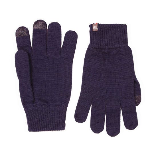 Maison Bonnefoy -- Gants tactiles jasmin bio s/m marine