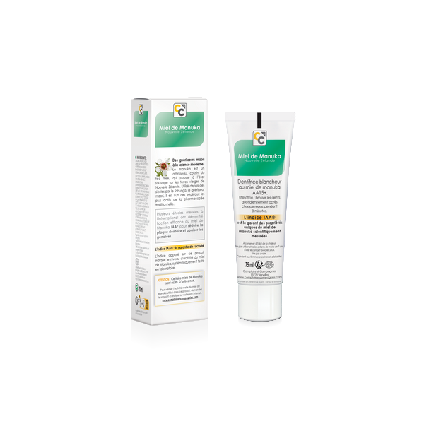 Comptoirs & Compagnies -- Dentifrice blancheur au miel de manuka iaa15+ - 75 ml