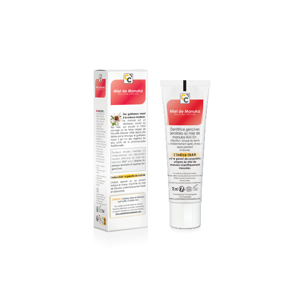 Comptoirs & Compagnies -- Dentifrice gencives sensibles au miel de manuka iaa15+ - 75 ml