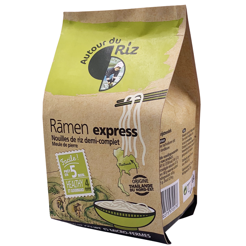 Autour du riz -- Ramen de riz 1/2 complet bio - 280 g