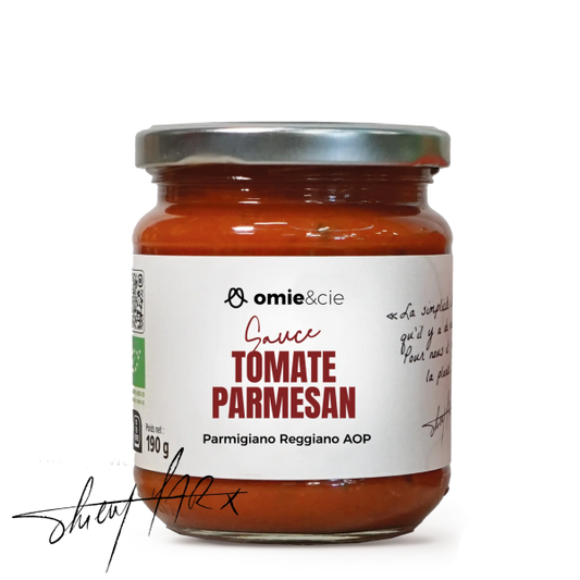 Omie -- Sauce tomate parmesan bio (sans sucre ajouté) - 190 g